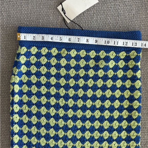 ZARA Structured Knit Midi Skirt – Size Small - Picture 4 of 10